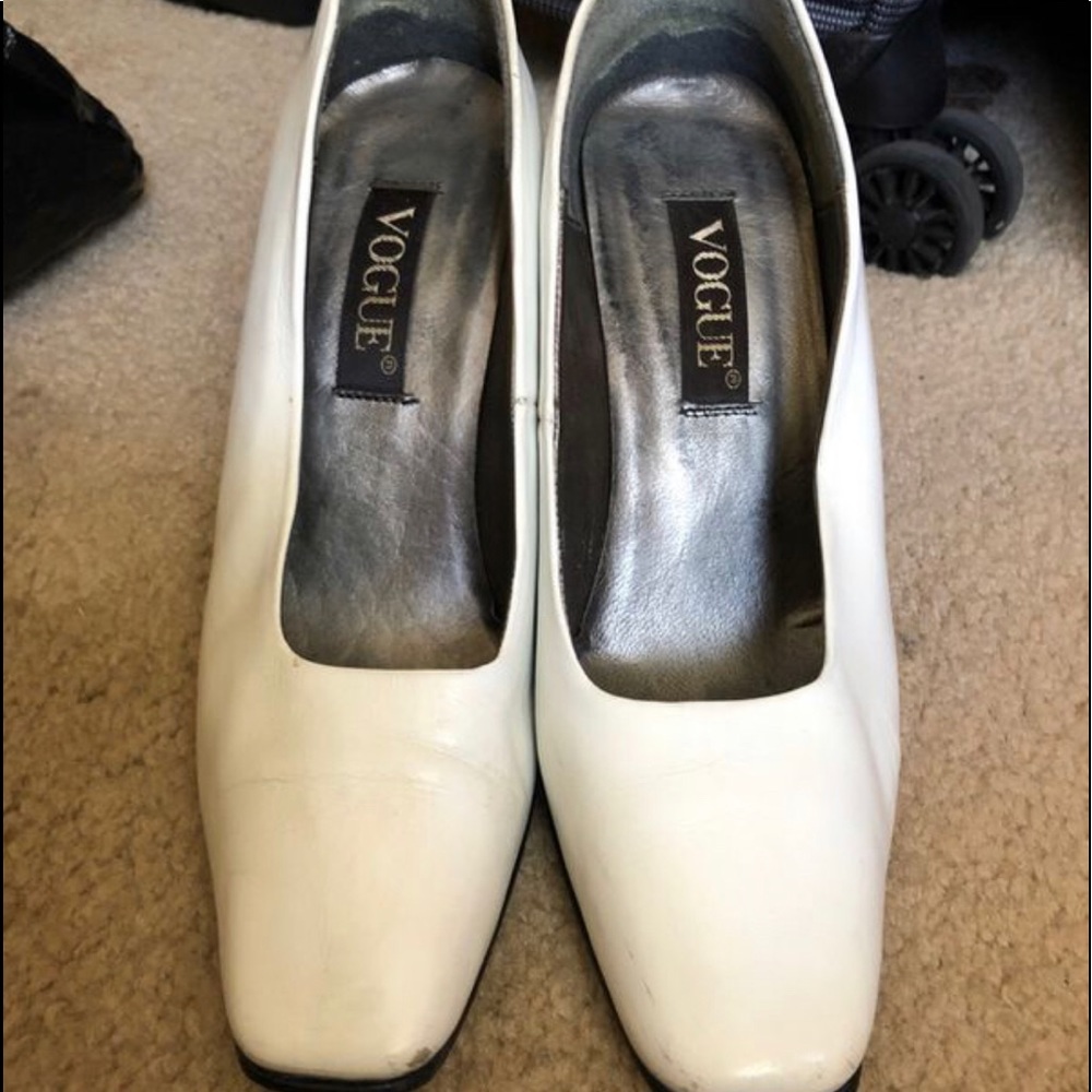 VOGUE white heels